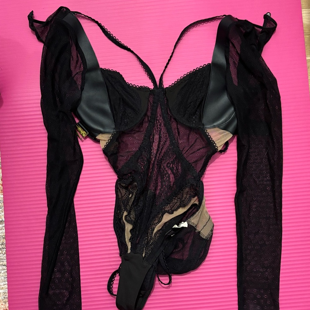 Black Lace For Love & Lemons Bodysuit